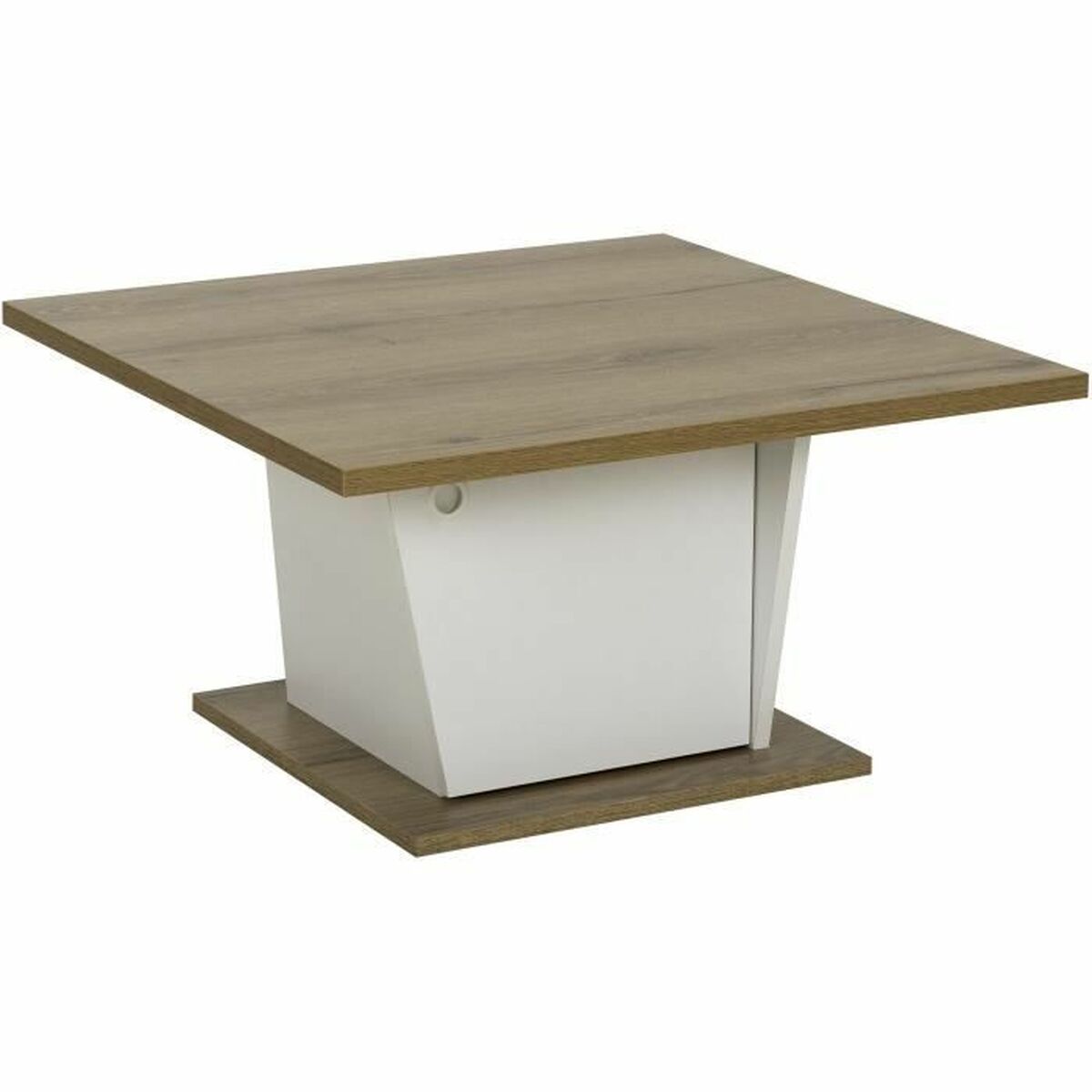 Mesa de Centro Diagone Blanco Roble 69 x 69 x 38 cm 1 S71019503_0