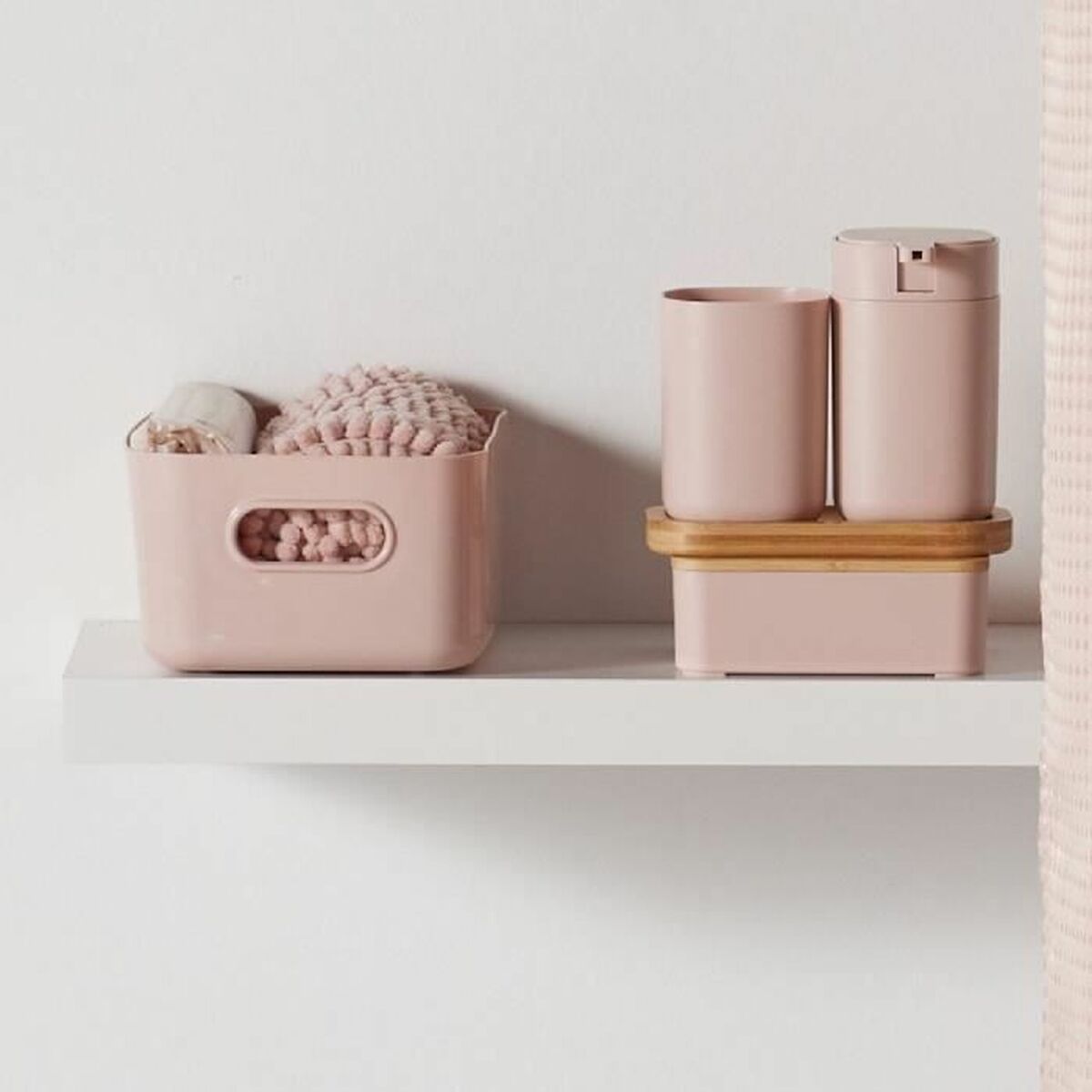 Set de Baño TODAY HOY Rosa Plástico 3 Piezas 3 S71023767_2