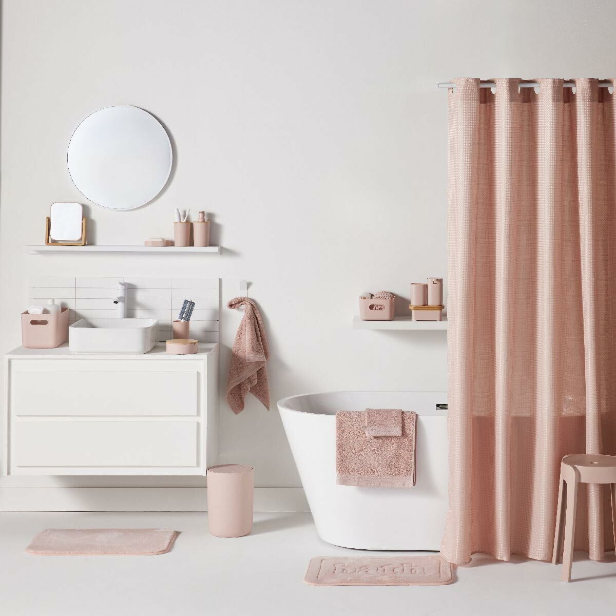 Alfombrilla Antideslizante para Bañera TODAY UTILITY Rosa 40 x 60 cm 8 S71023793_7