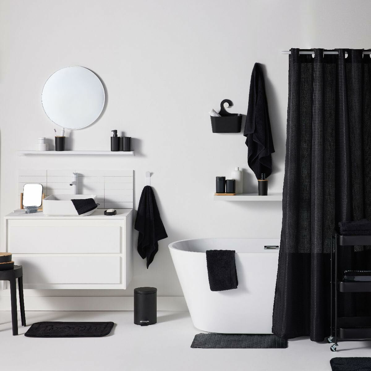 Alfombrilla Antideslizante para Bañera TODAY UTILITY Negro 40 x 60 cm 2 S71023798_1