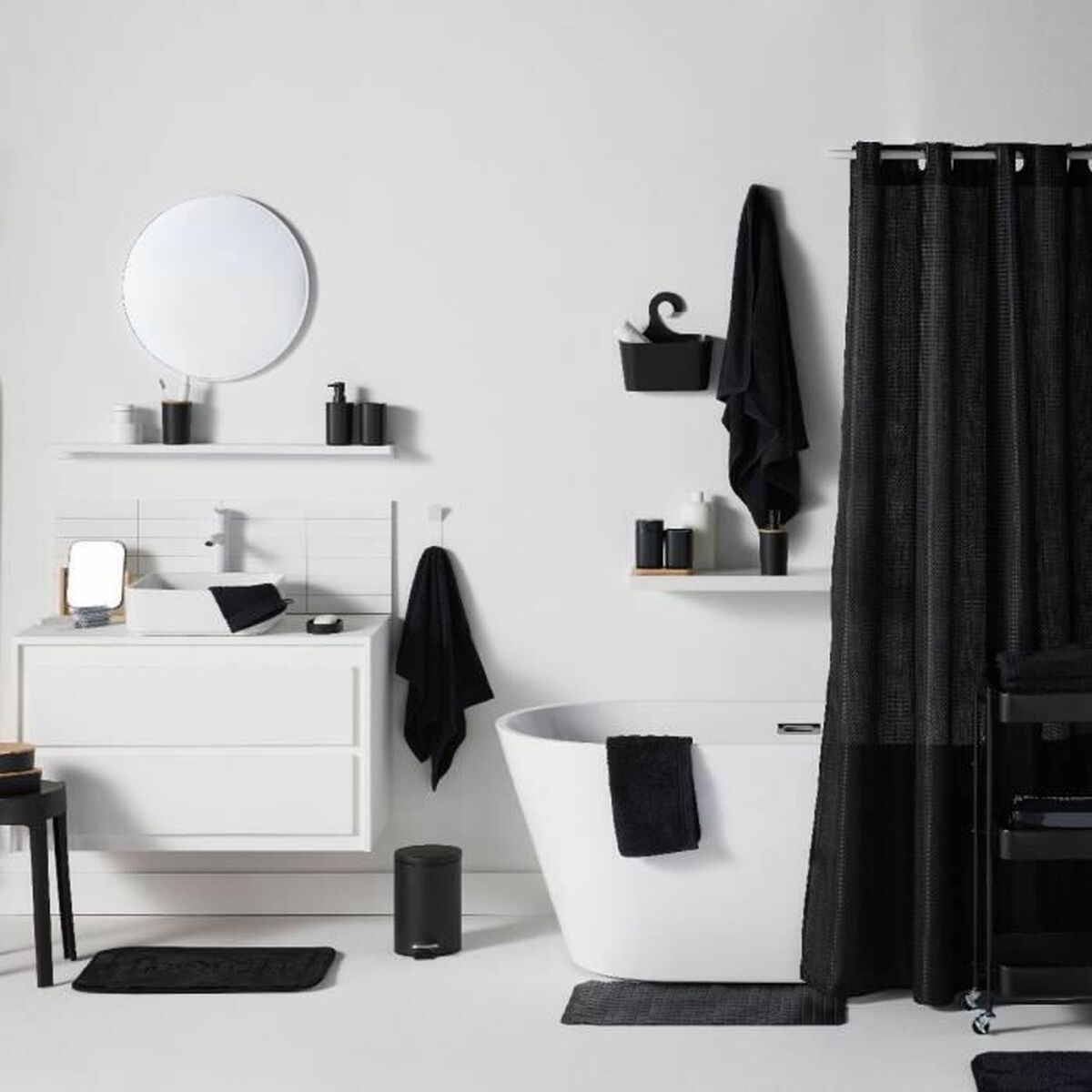 Alfombrilla Antideslizante para Bañera TODAY UTILITY Negro 40 x 60 cm 5 S71023798_4