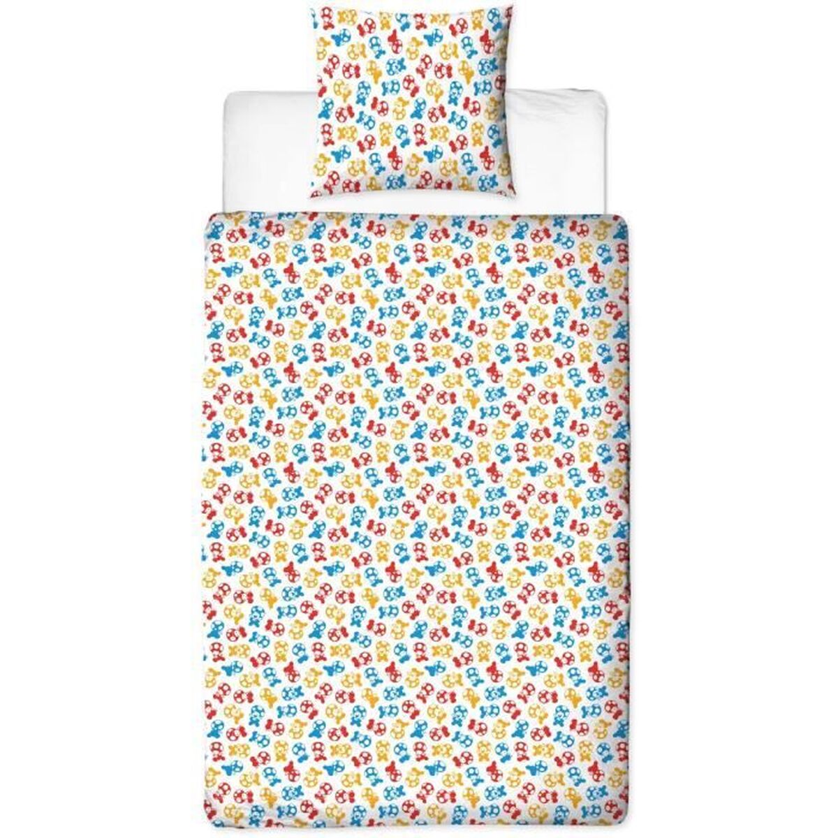 Juego de funda nórdica Mario Bros 25 x 4 x 30 cm Azul Cama de 140 2 Piezas 2 S71025210_1