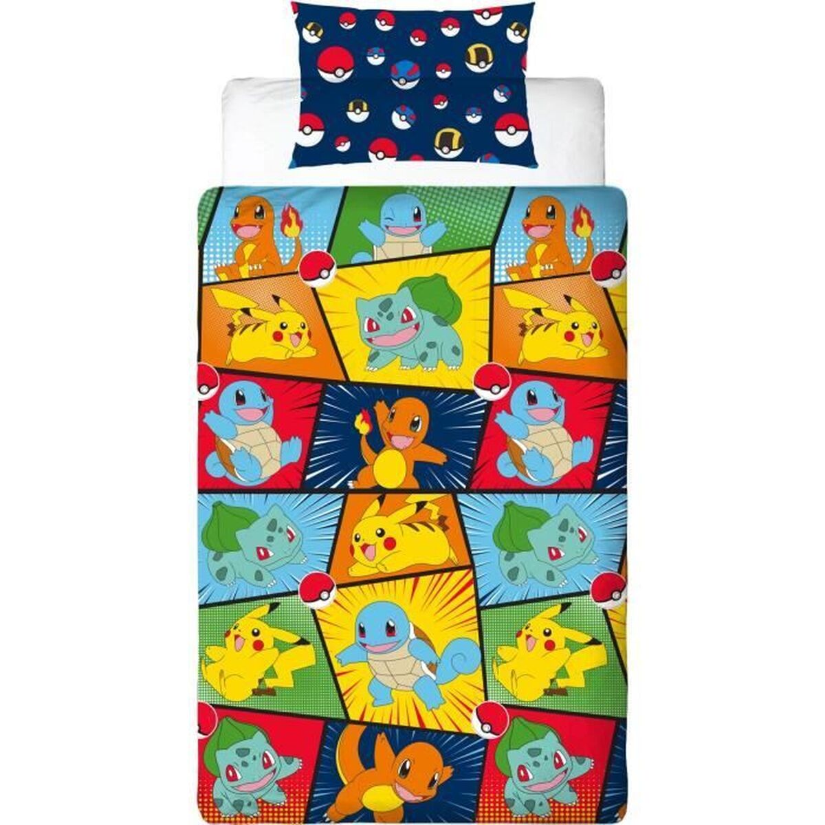 Juego de funda nórdica Pokémon 25 x 5 x 29 cm Multicolor Cama de 140 2 Piezas 4 S71025512_3