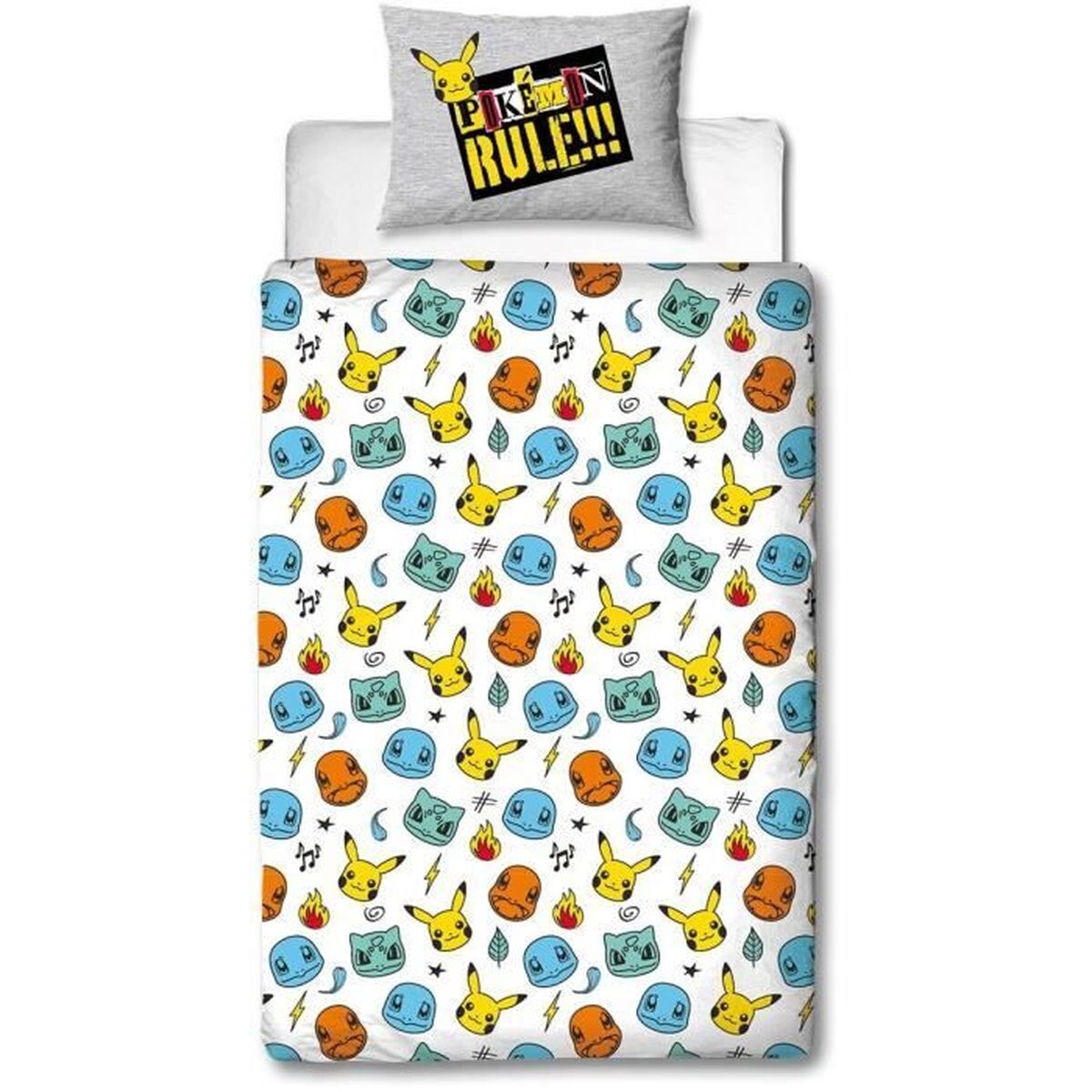 Juego de funda nórdica Pokémon Gris Cama de 140 2 Piezas 3 S71025147_2