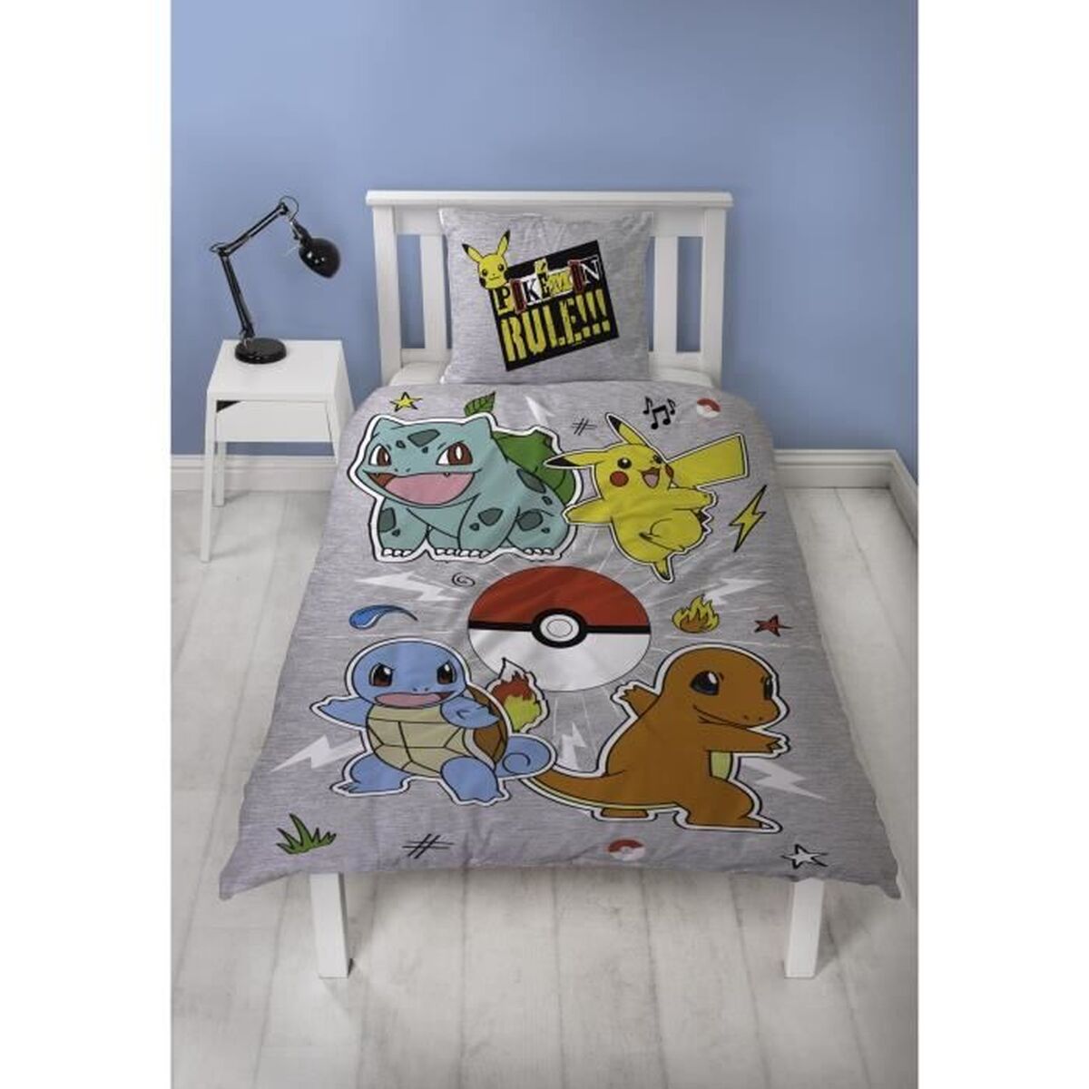 Juego de funda nórdica Pokémon Gris Cama de 140 2 Piezas 5 S71025147_4