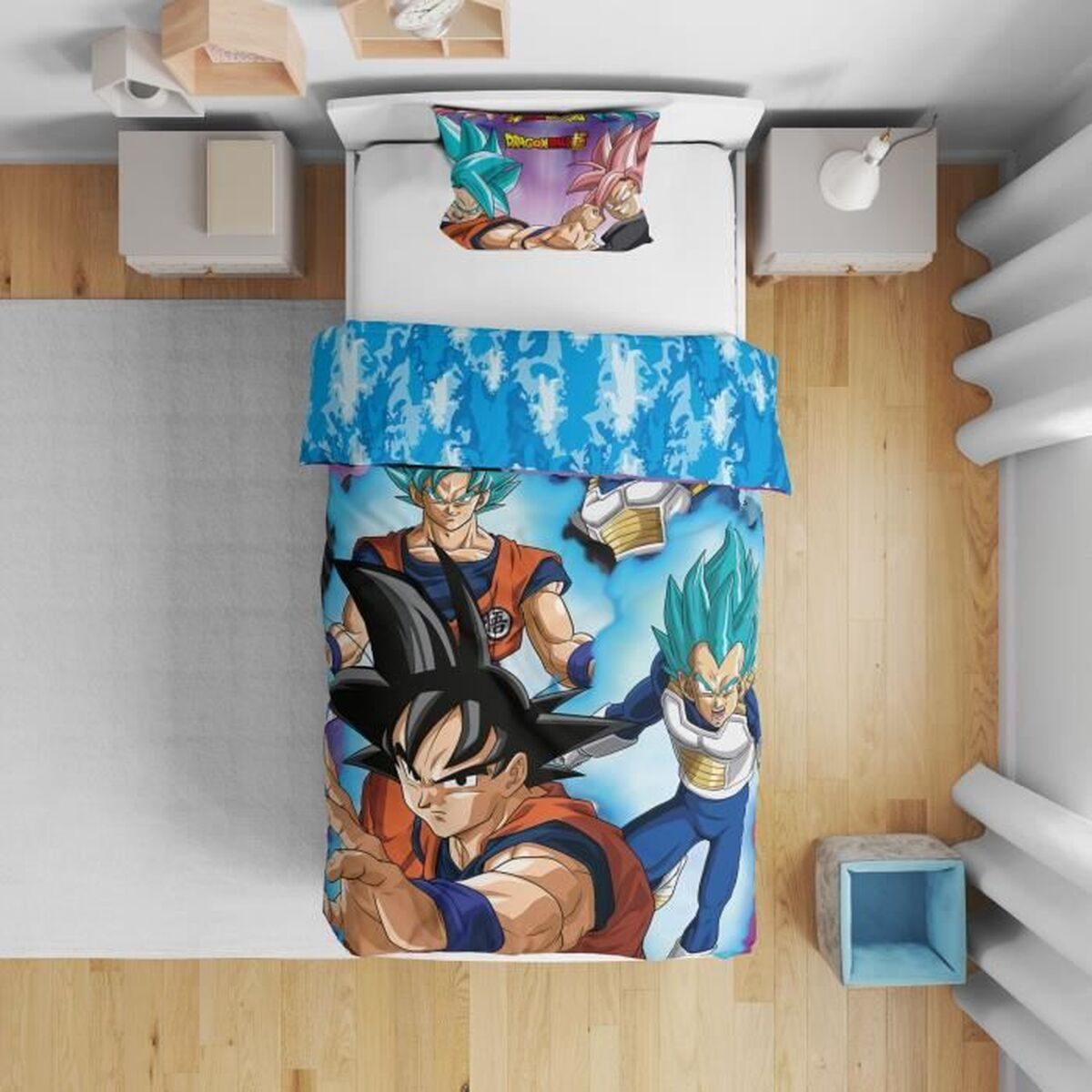 Juego de funda nórdica Dragon Ball 25 x 5 x 29 cm Multicolor Cama de 140 2 Piezas 3 S71025612_2