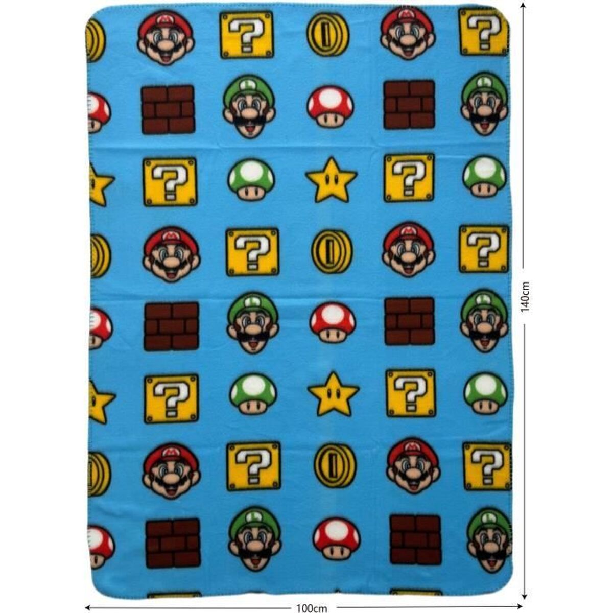 Manta Mario Bros Multicolor Cuadros escoceses 4 S71025448_3