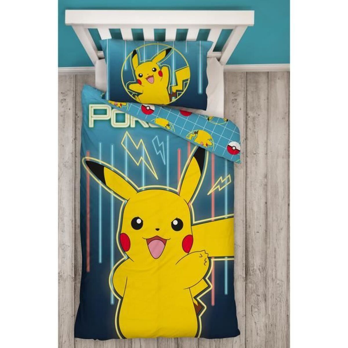 Juego de funda nórdica Pokémon Amarillo Cama de 140 2 Piezas 4 S71025166_3