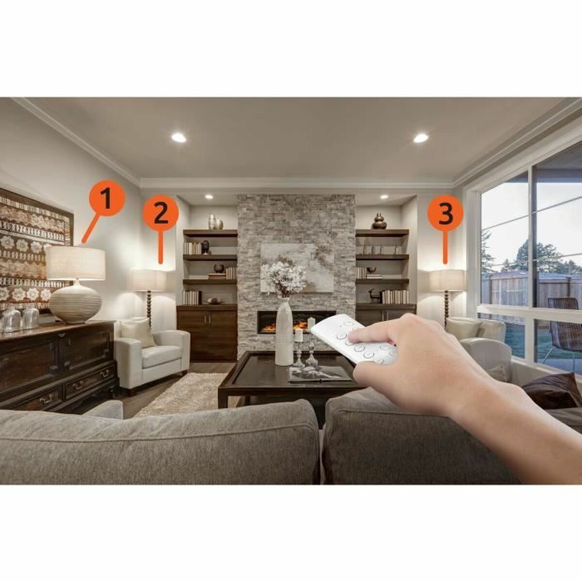 Enchufe Inteligente GAO Inalámbrico 230 V (3 Unidades) 2 S71014413_1