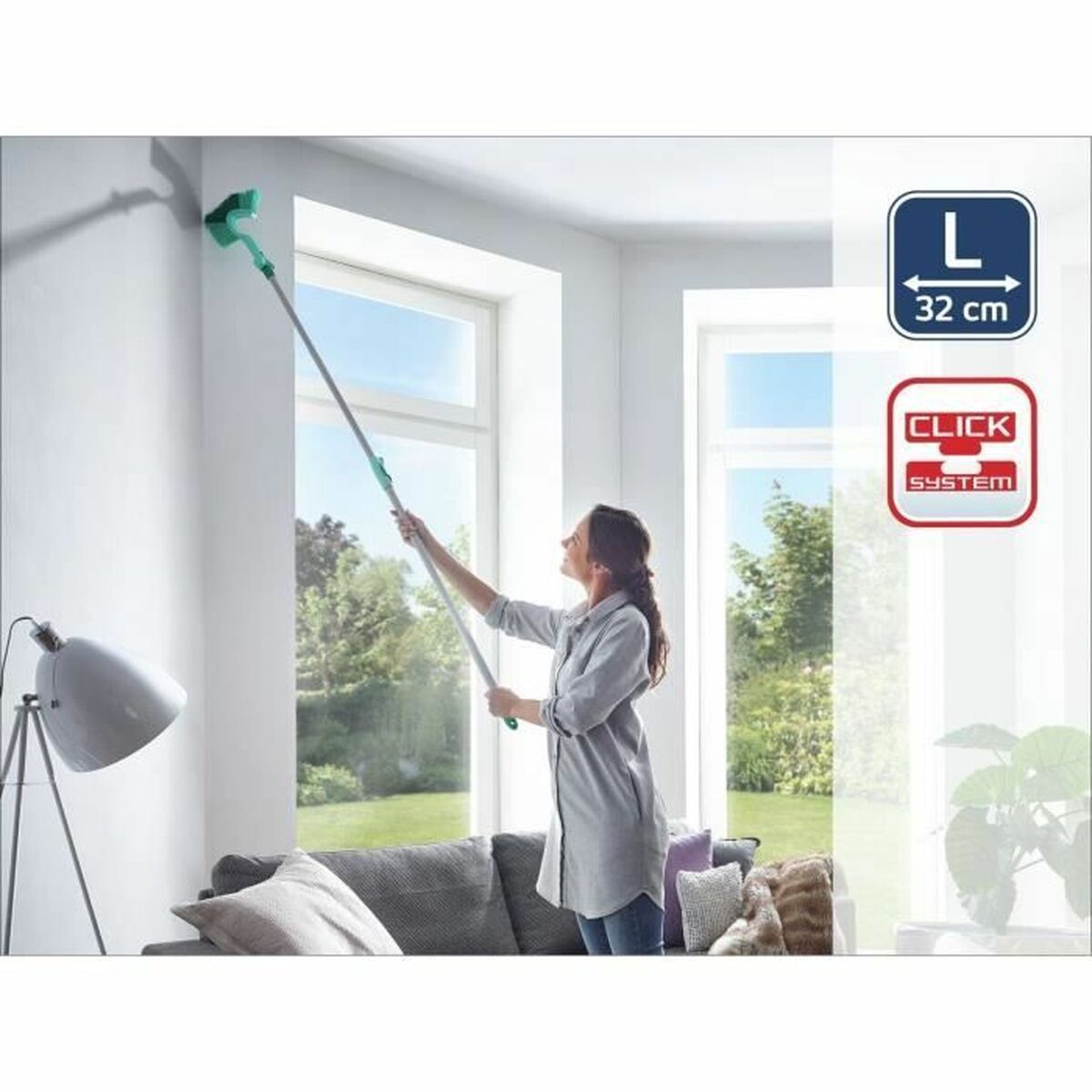 Cepillo de Limpieza Leifheit 41524 Verde Triangular 2 S71016909_1