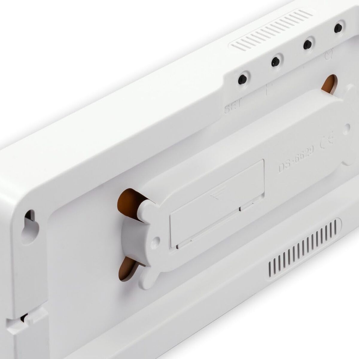 Reloj de Pared con Termómetro Hama 00222224 Blanco Negro Plástico 9 S7613503_8