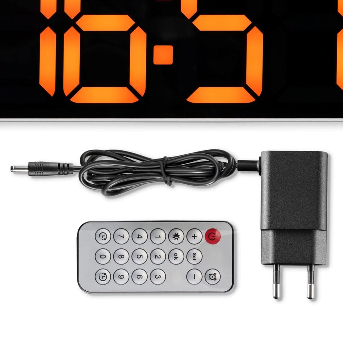 Reloj de Pared con Termómetro Hama 00222224 Blanco Negro Plástico 10 S7613503_9