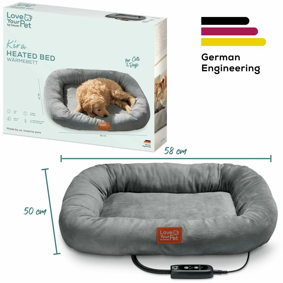 Cama para Perro Beurer PP250 KIRA Gris 7 S7613257_6