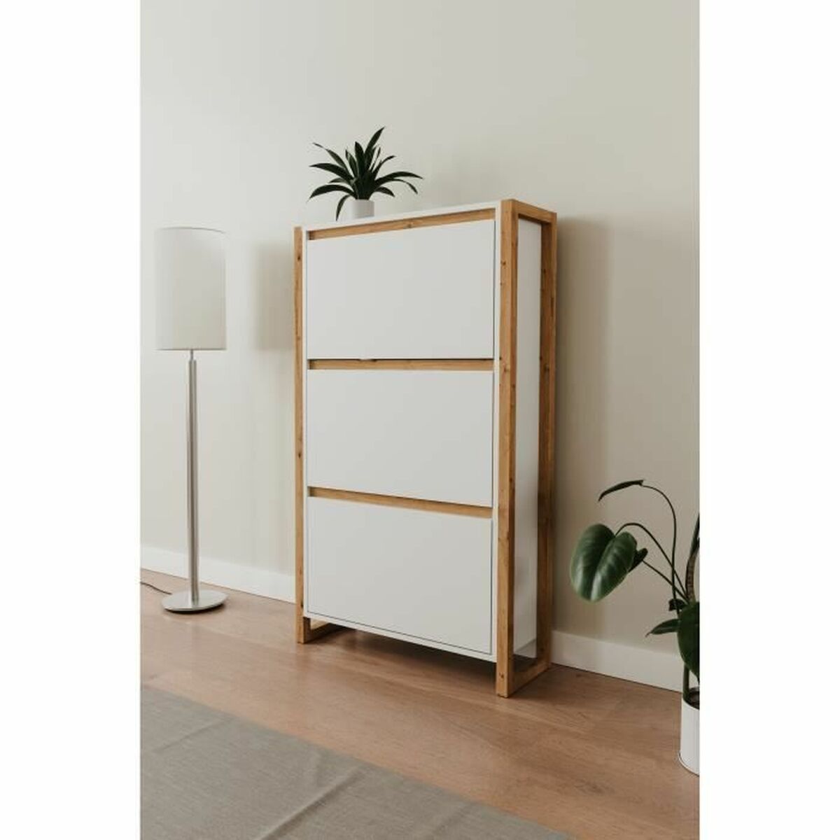 Zapatero Blanco Roble 70 x 25 x 125 cm 3 S71020969_2