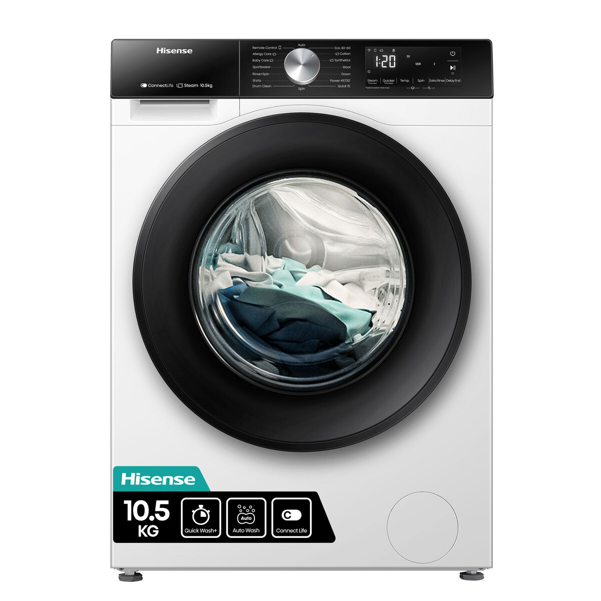 Lavadora Hisense WF3S1043BW3 60 cm 1400 rpm 10 kg 1 S0460696_0