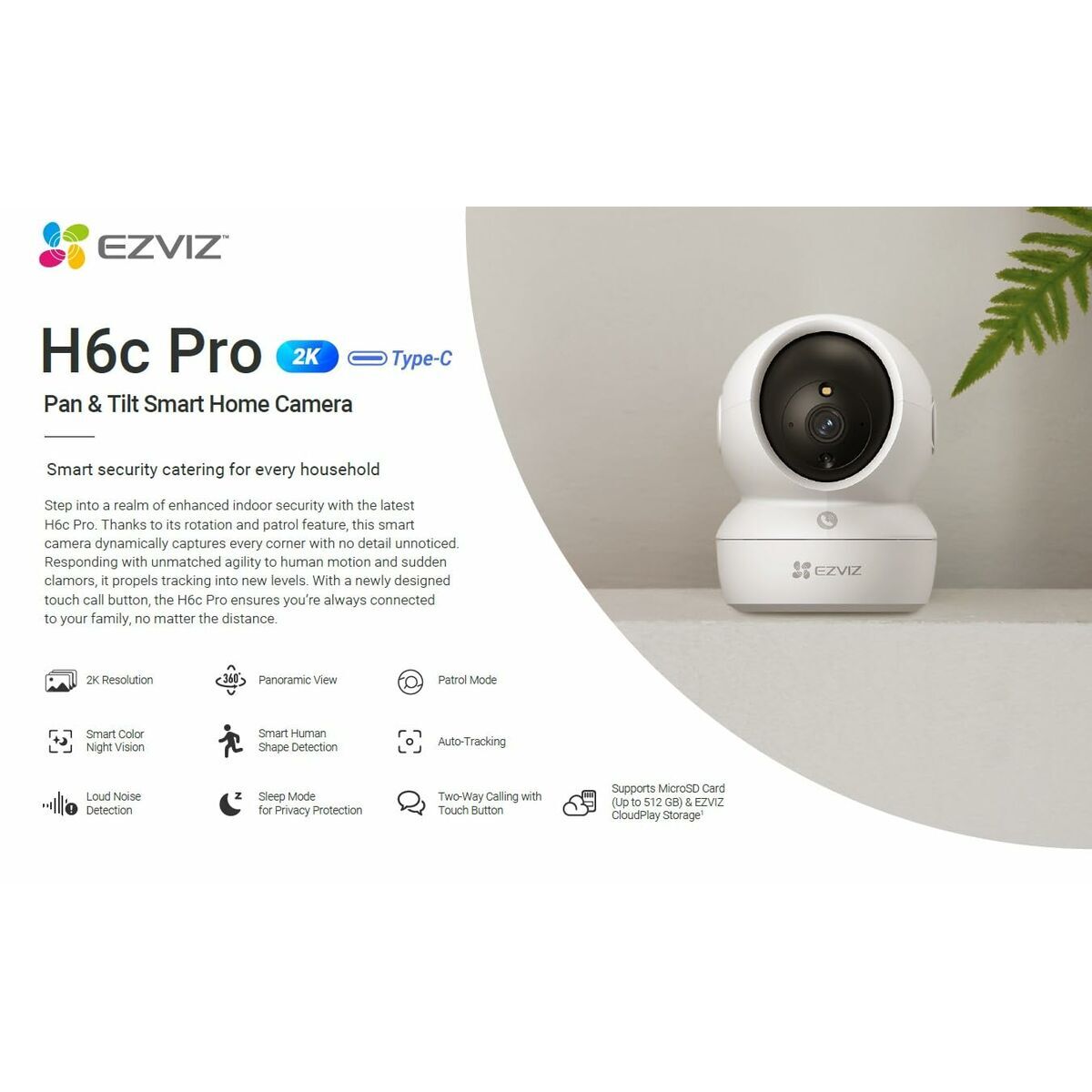 Videocámara de Vigilancia Ezviz H6c 2K 20 S5635223_19