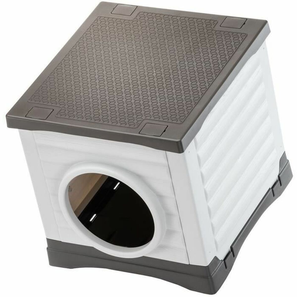Cama para mascota Ferplast PETVILLA 50 Resina Termoplástico 38,5 x 43 x 38,5 cm Blanco Gris 3 S71016437_2