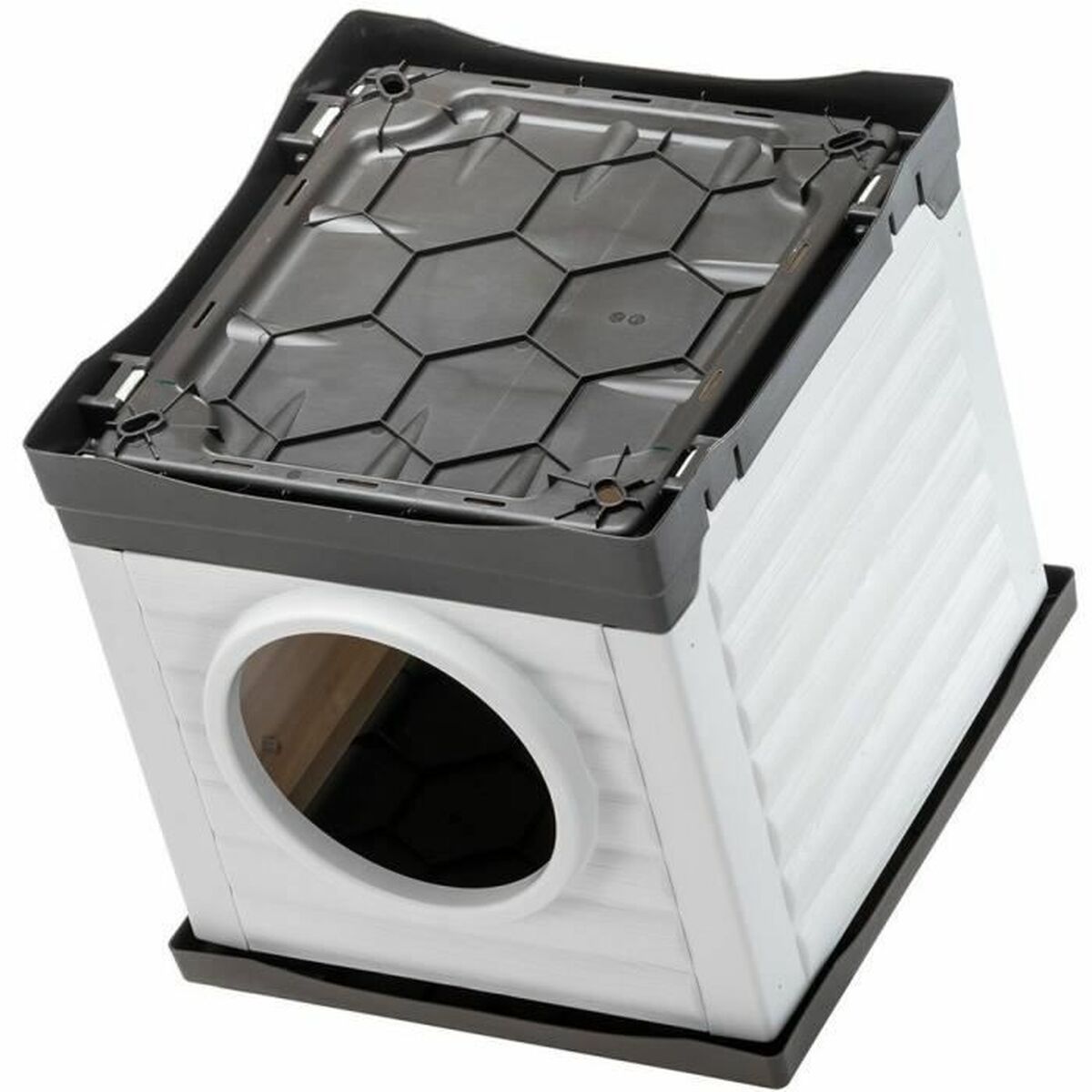 Cama para mascota Ferplast PETVILLA 50 Resina Termoplástico 38,5 x 43 x 38,5 cm Blanco Gris 4 S71016437_3