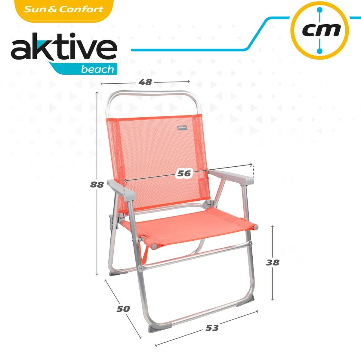 Silla Plegable Aktive 48 x 50 x 88 cm 6 S2450059_5