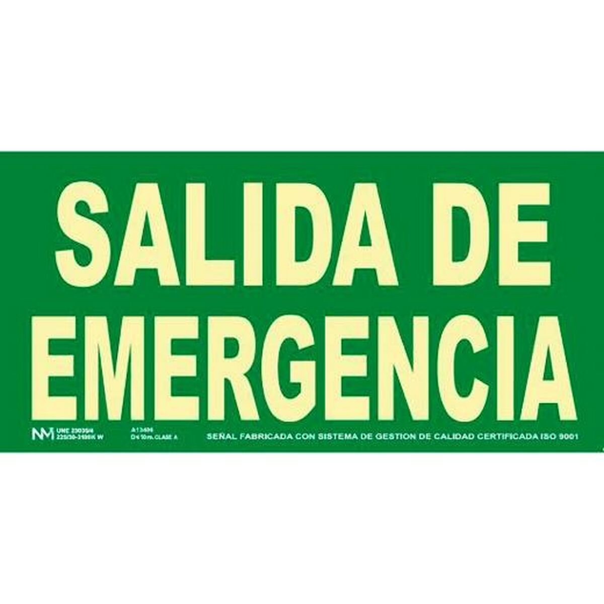 Cartel Archivo 2000 "SALIDA DE EMERGENCIA" PVC 32 x 16 cm 1 S8426647_0