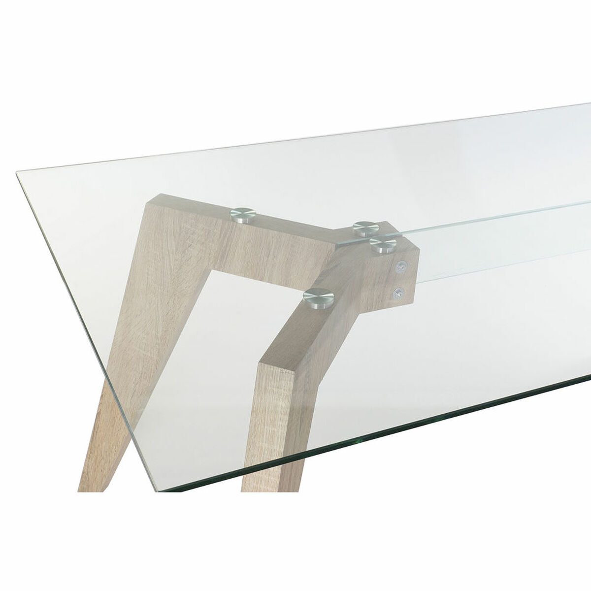 Mesa de Comedor DKD Home Decor Cristal Madera MDF 160 x 90 x 75 cm 2 S3022640_1