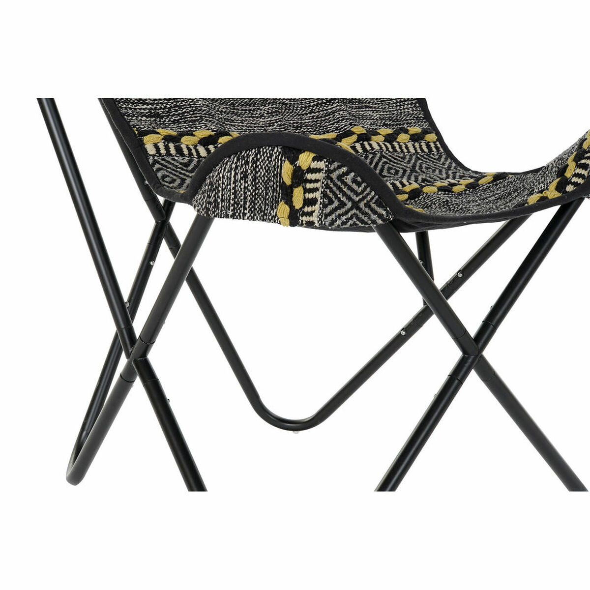 Butaca DKD Home Decor Amarillo Blanco Negro Multicolor Hierro 74 x 65 x 90 cm 3 S3015925_2
