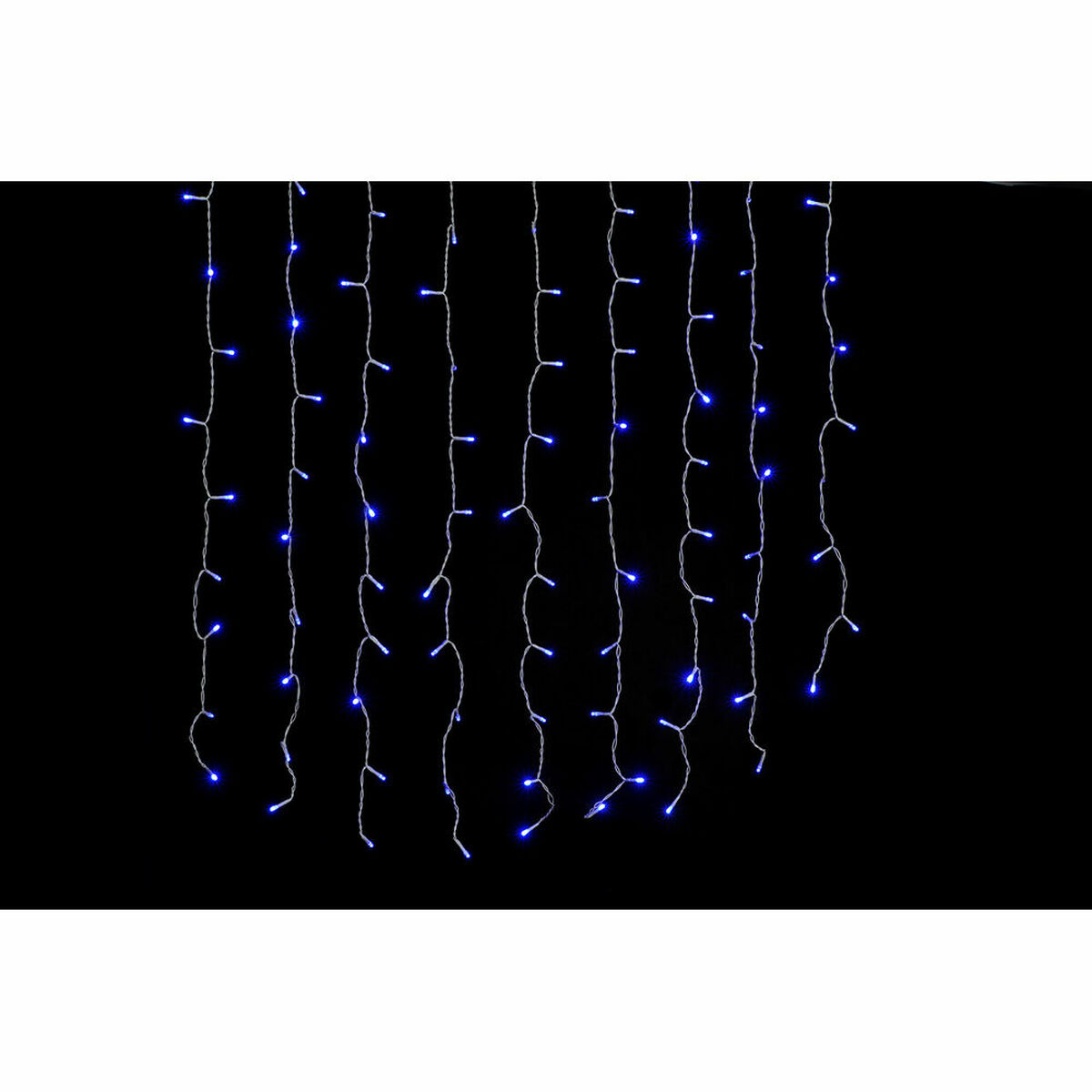 Cortina de Luces LED DKD Home Decor Azul 100 x 1 x 100 cm 4 S3025517_3