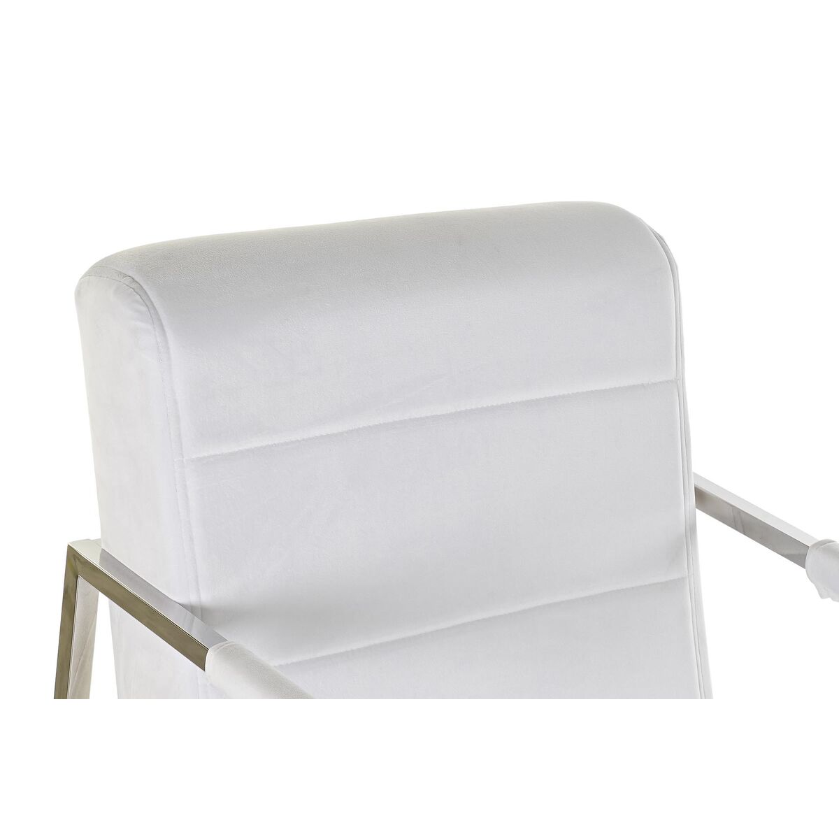 Silla DKD Home Decor Poliéster Acero Blanco (56 x 68 x 92 cm) 4 S3023346_3