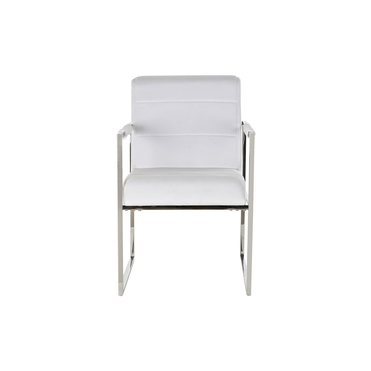Silla DKD Home Decor Poliéster Acero Blanco (56 x 68 x 92 cm) 5 S3023346_4