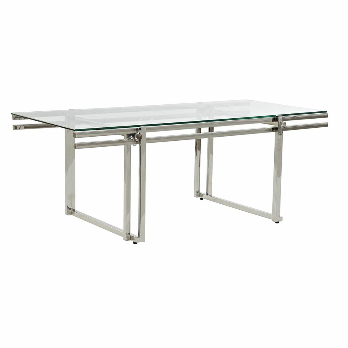 Mesa de Centro DKD Home Decor Cristal Acero Inoxidable (120 x 60 x 45 cm) 1 S3033091_0
