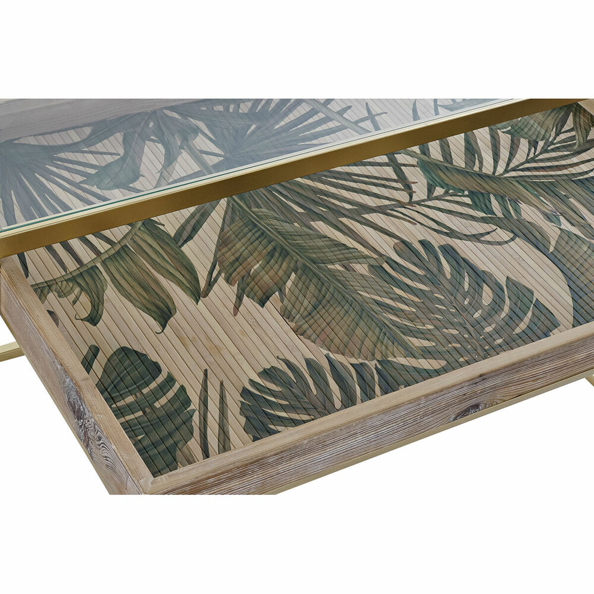 Mesa de Centro DKD Home Decor Dorado Natural 90 x 60 x 45 cm 5 S3033307_4