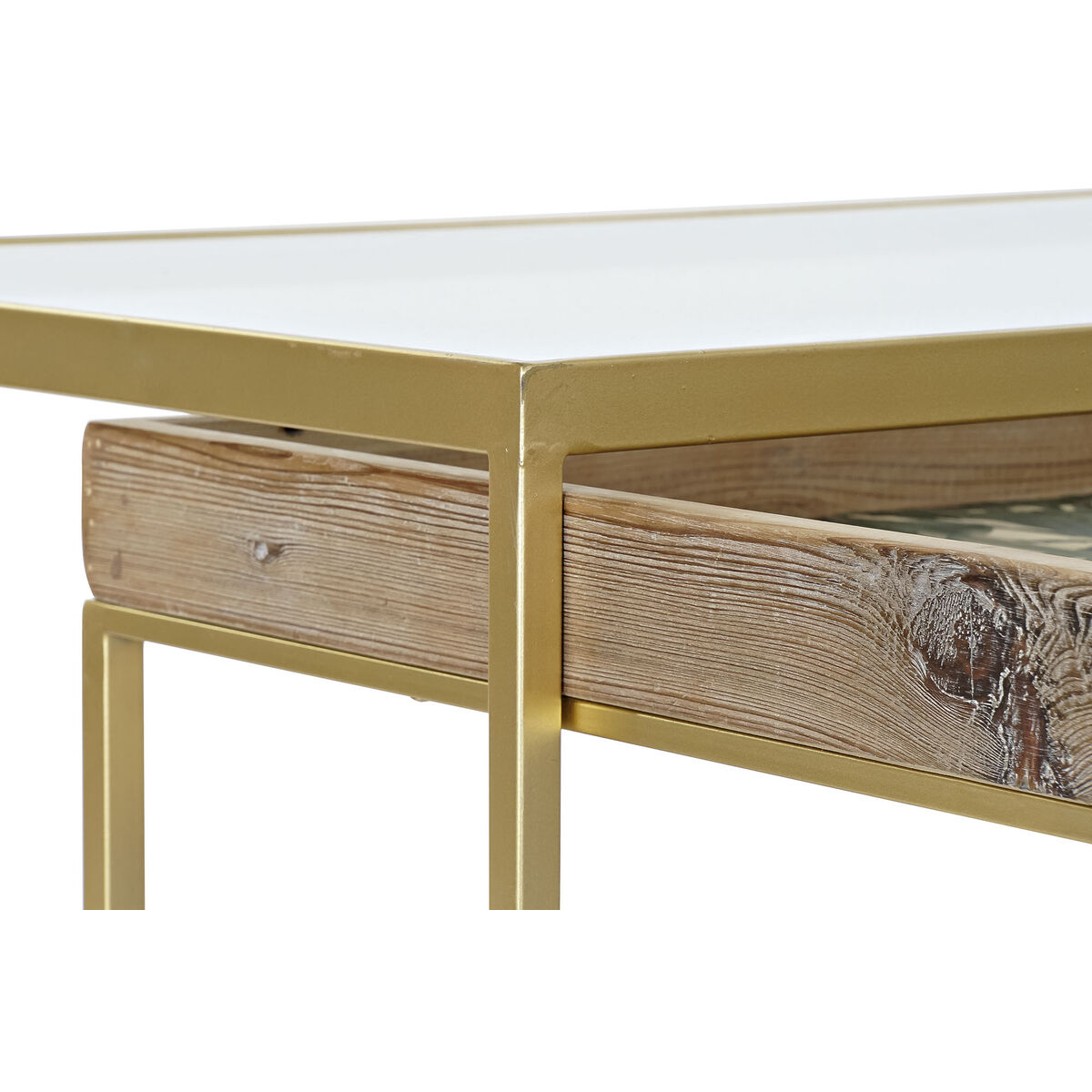 Mesa de Centro DKD Home Decor Dorado Natural 90 x 60 x 45 cm 3 S3033307_2