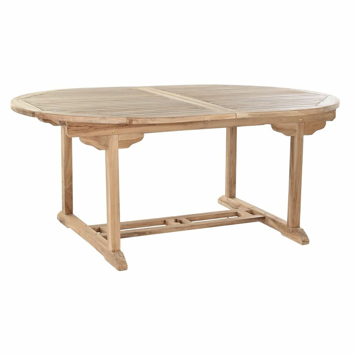 Mesa de Comedor DKD Home Decor Marrón Extensible Teca (180 x 120 x 75 cm) 1 S3033461_0