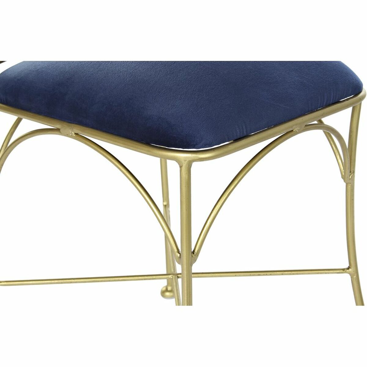 Silla de Comedor DKD Home Decor Azul Dorado 45 x 42 x 88,5 cm 2 S3033631_1