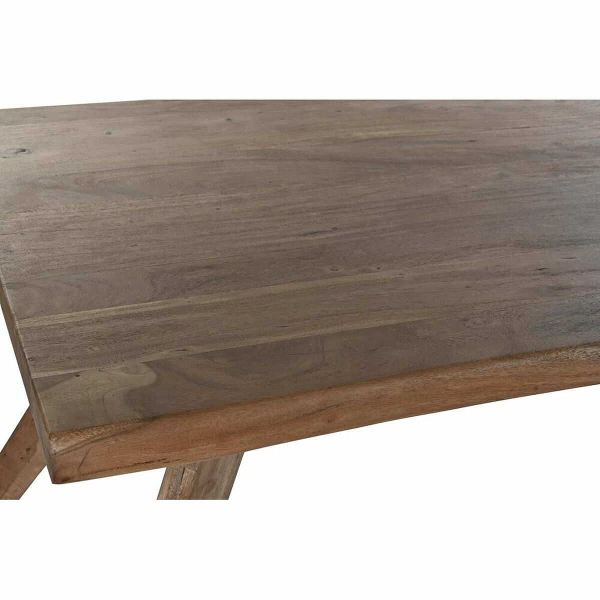 Mesa de Comedor DKD Home Decor Marrón Natural Madera Madera de acacia 200 x 90 x 77 cm 6 S3033788_5
