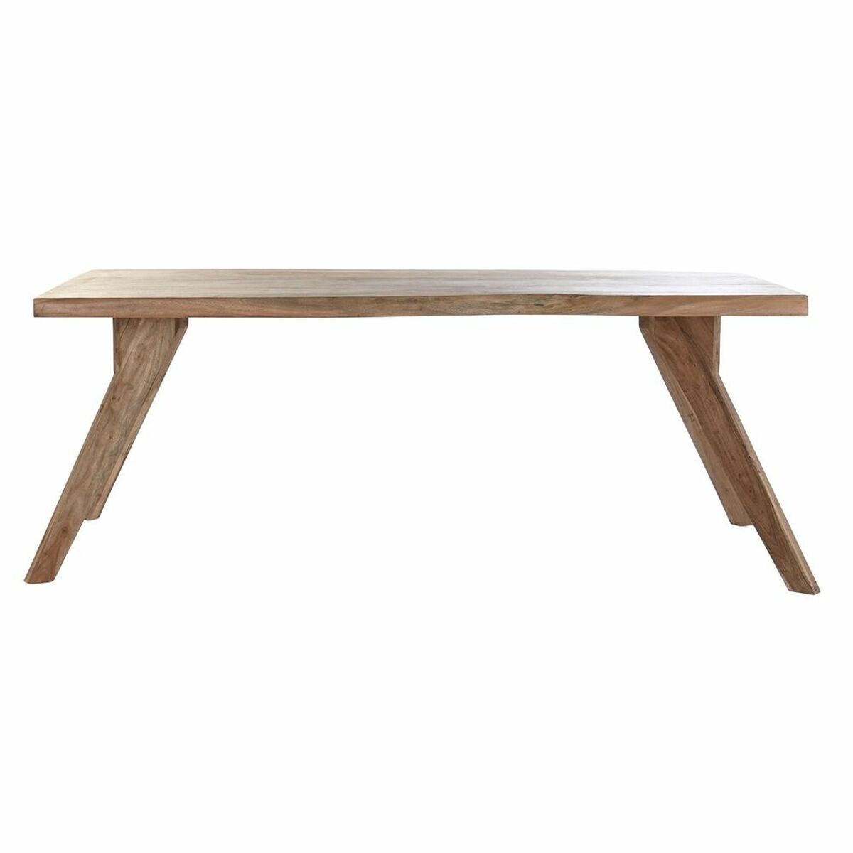 Mesa de Comedor DKD Home Decor Marrón Natural Madera Madera de acacia 200 x 90 x 77 cm 5 S3033788_4