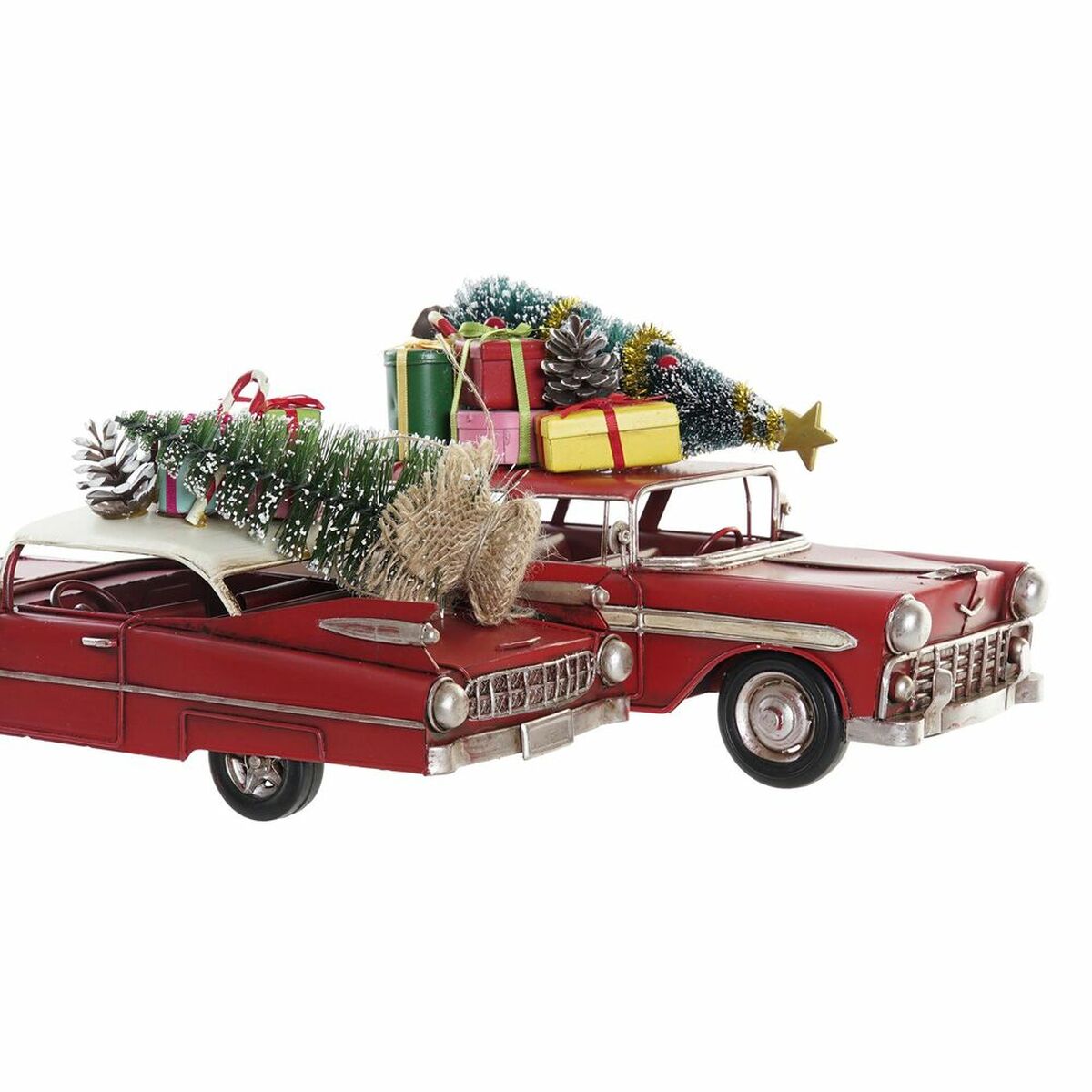 Adorno Navideño DKD Home Decor Coche Metal (26 x 10 x 12 cm) (2 Unidades) 2 S3035413_1