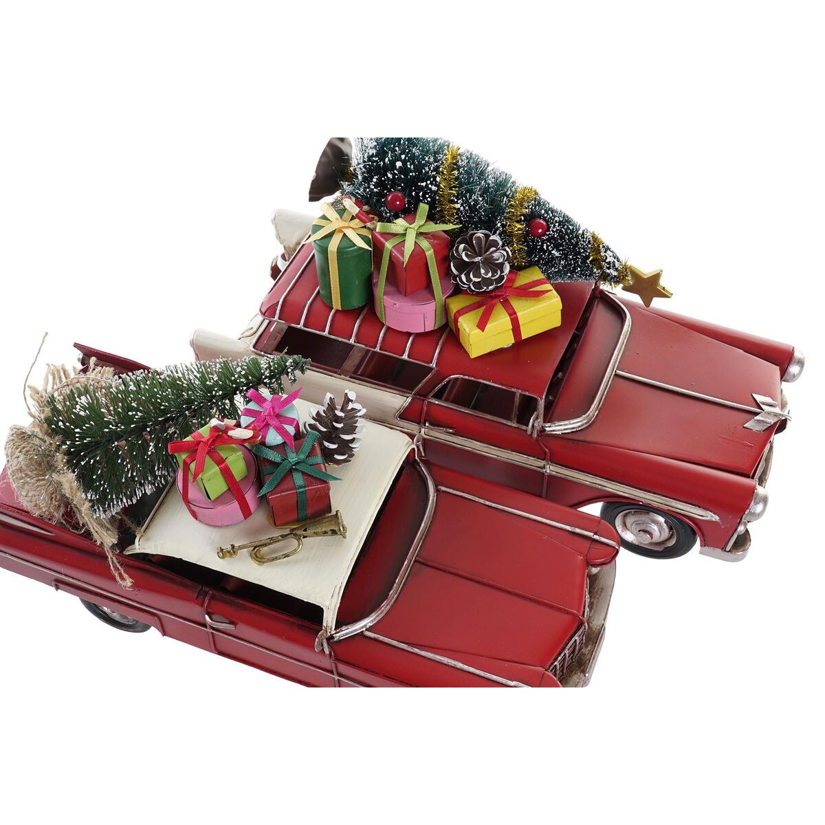Adorno Navideño DKD Home Decor Coche Metal (26 x 10 x 12 cm) (2 Unidades) 3 S3035413_2