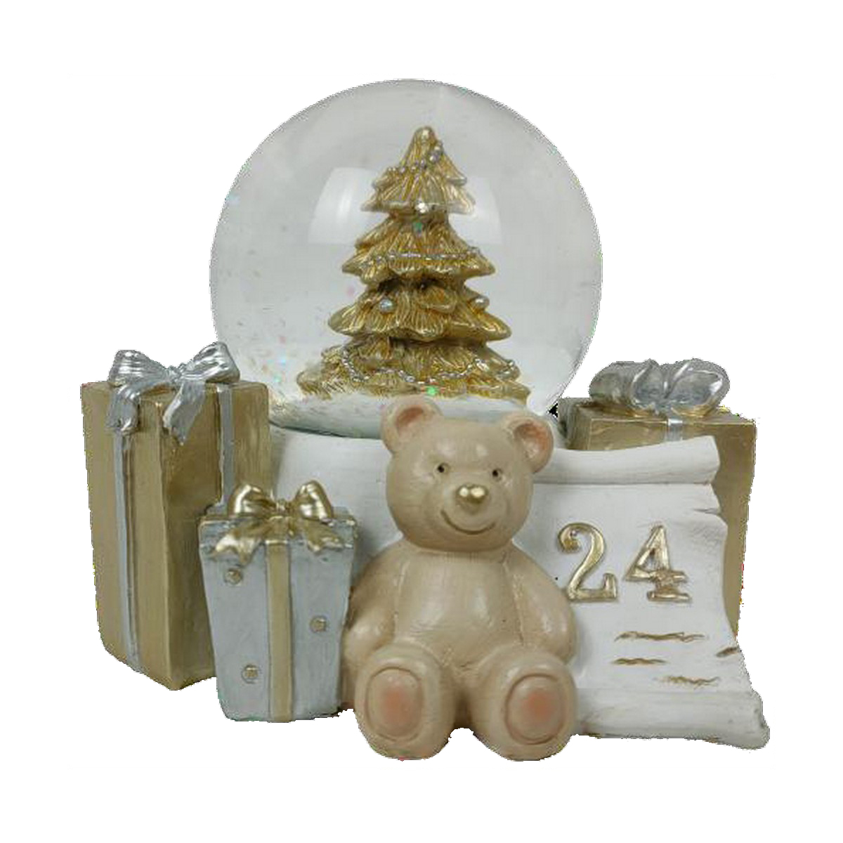 Adorno Navideño DKD Home Decor Resina Oso (11 x 9 x 9 cm) (2 Unidades) 2 S3035483_1
