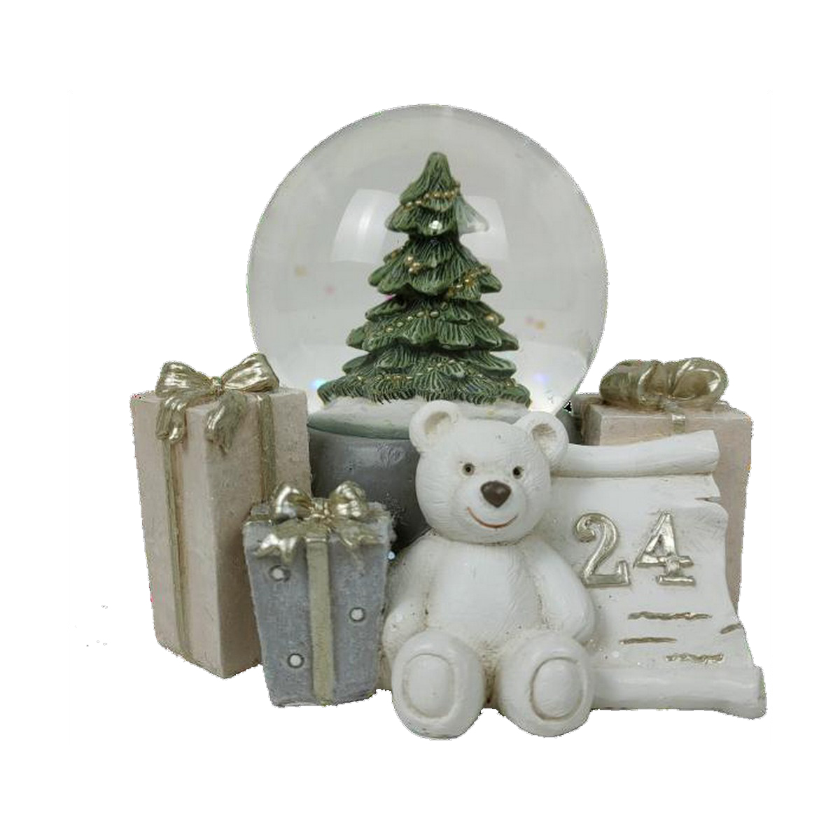 Adorno Navideño DKD Home Decor Resina Oso (11 x 9 x 9 cm) (2 Unidades) 3 S3035483_2