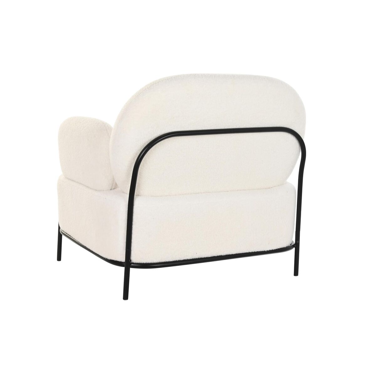 Sillón DKD Home Decor Blanco Negro 86 x 74 x 77 cm 5 S3034371_4
