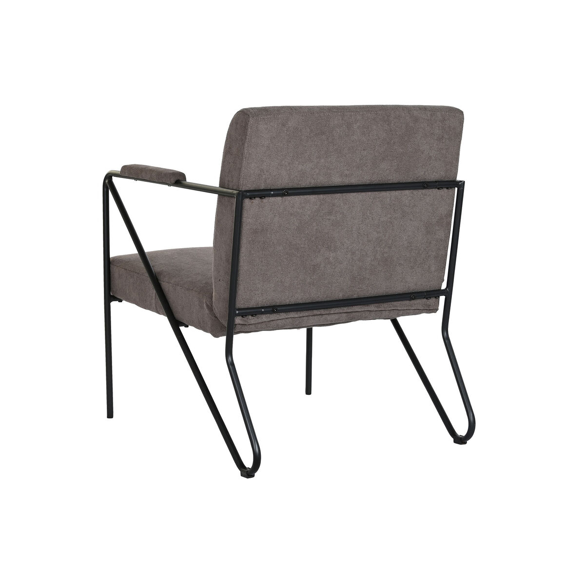 Sillón DKD Home Decor Gris Metal Poliéster (64 x 69,5 x 76 cm) 3 S3040710_2