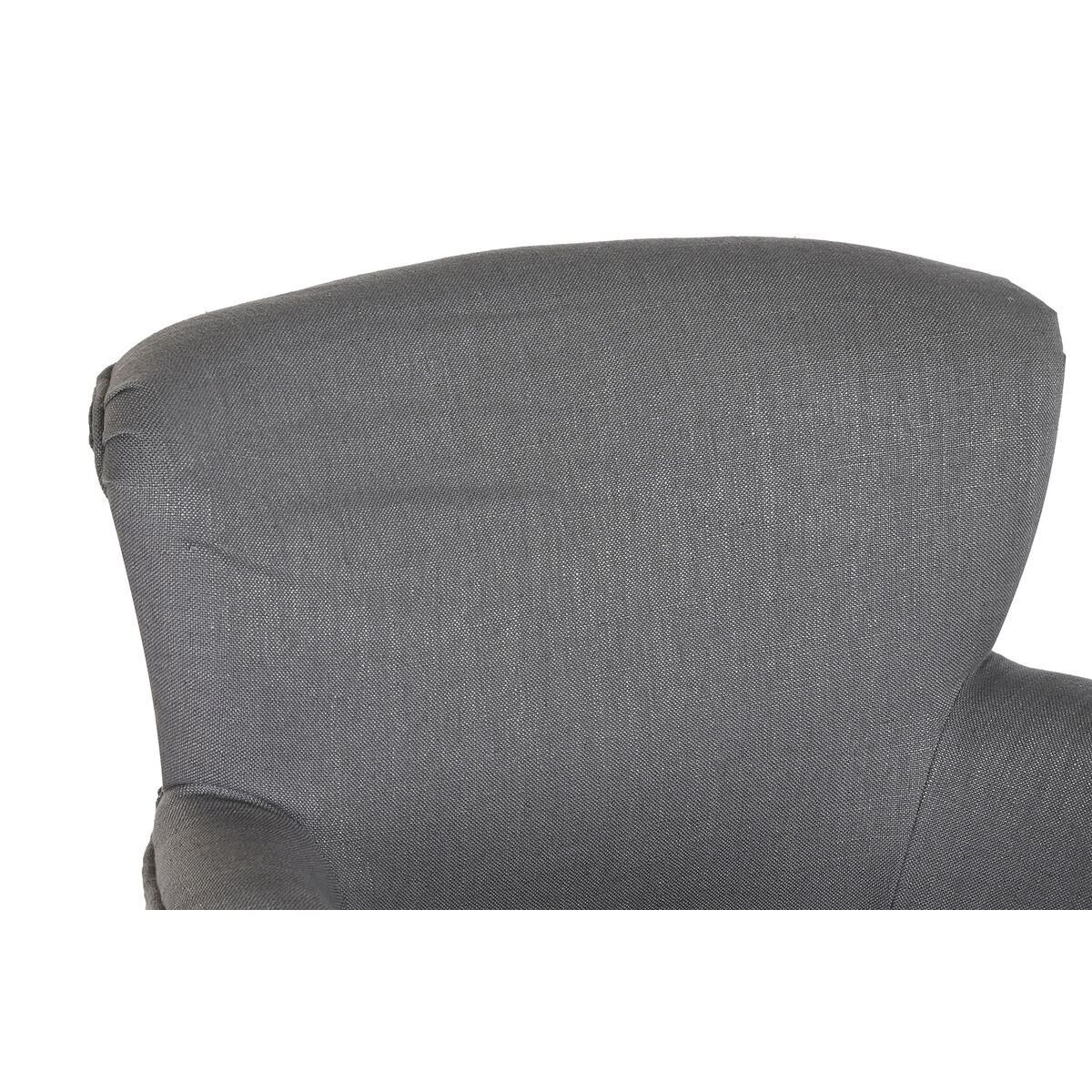 Sillón DKD Home Decor Abeto Poliéster Gris oscuro (66 x 70 x 88 cm) 5 S3040751_4