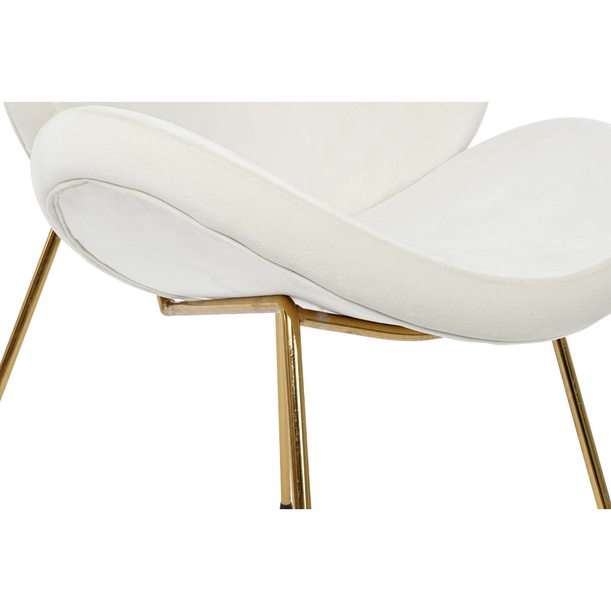 Silla DKD Home Decor Blanco Dorado 63 x 57 x 73 cm 4 S3043986_3