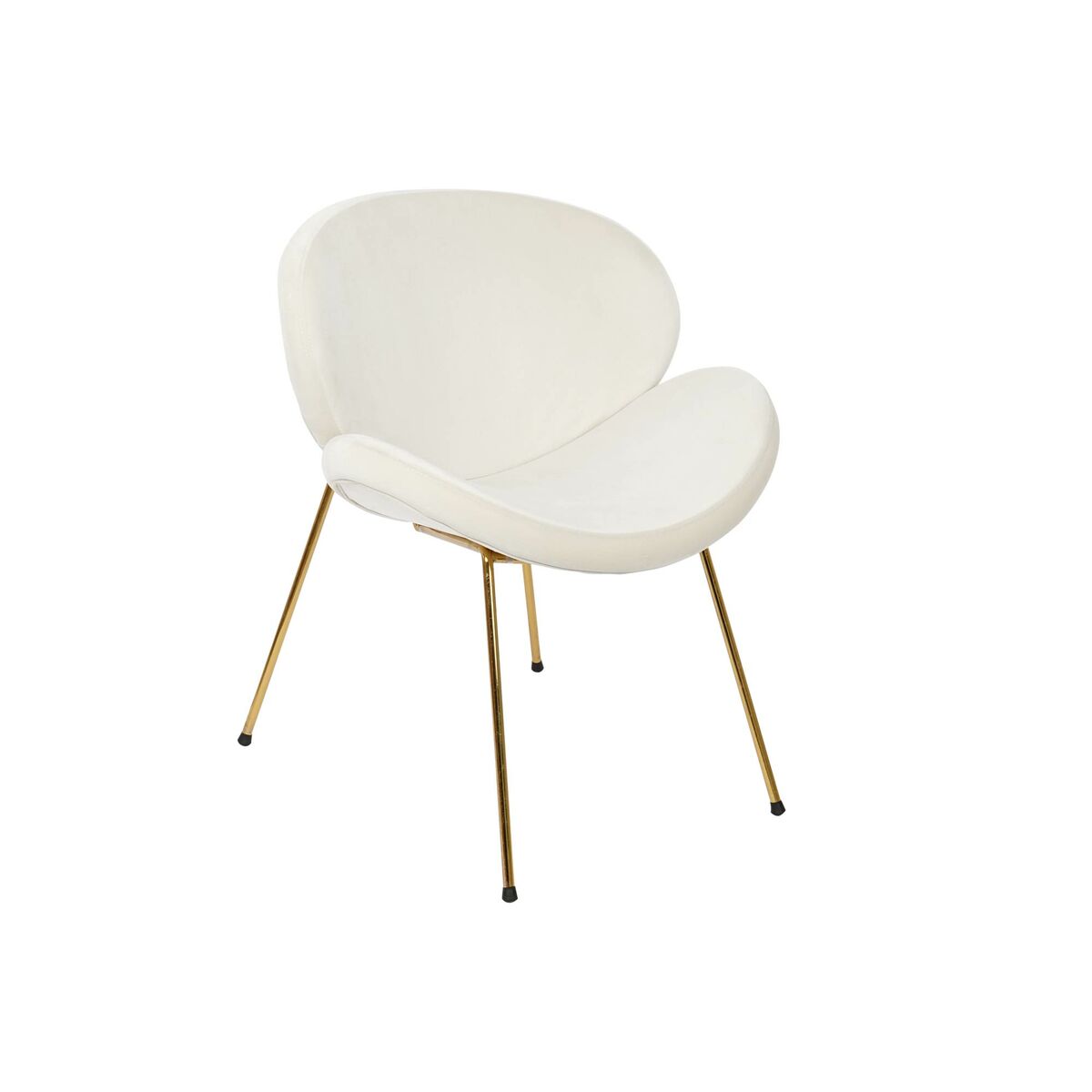 Silla DKD Home Decor Blanco Dorado 63 x 57 x 73 cm 1 S3043986_0