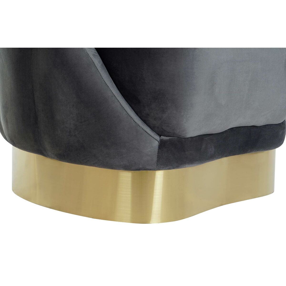 Butaca DKD Home Decor 86 x 80 x 85 cm Gris Metal Blanco Gris oscuro 4 S3044129_3