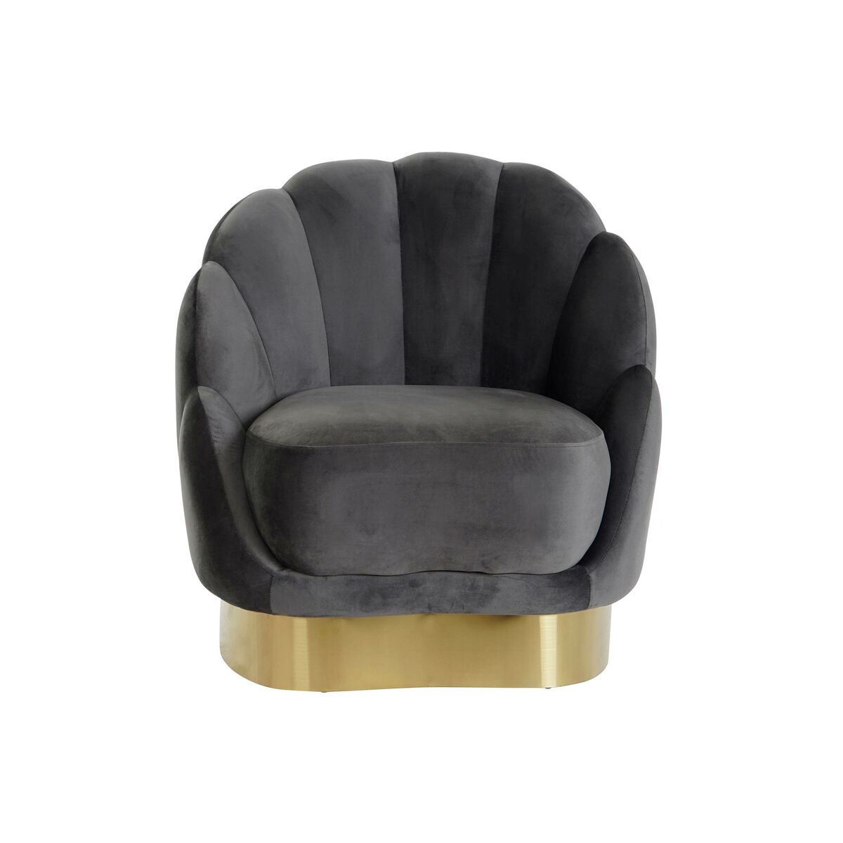 Butaca DKD Home Decor 86 x 80 x 85 cm Gris Metal Blanco Gris oscuro 5 S3044129_4