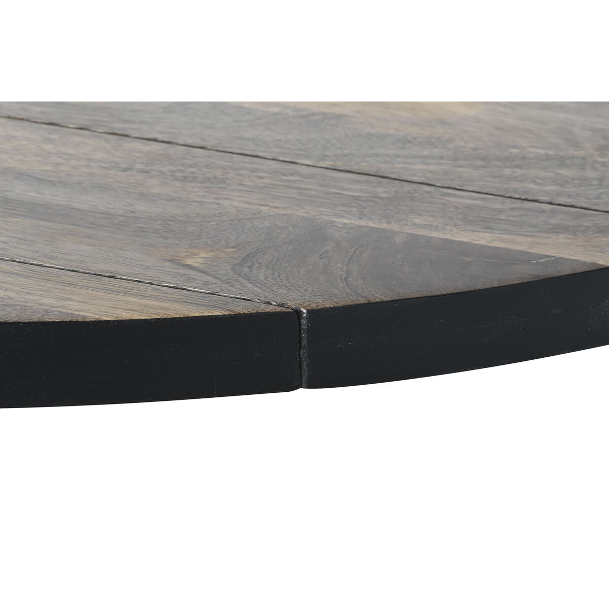 Mesa de Comedor DKD Home Decor Negro Natural Metal Madera de mango 200 x 100 x 76 cm 4 S3044177_3