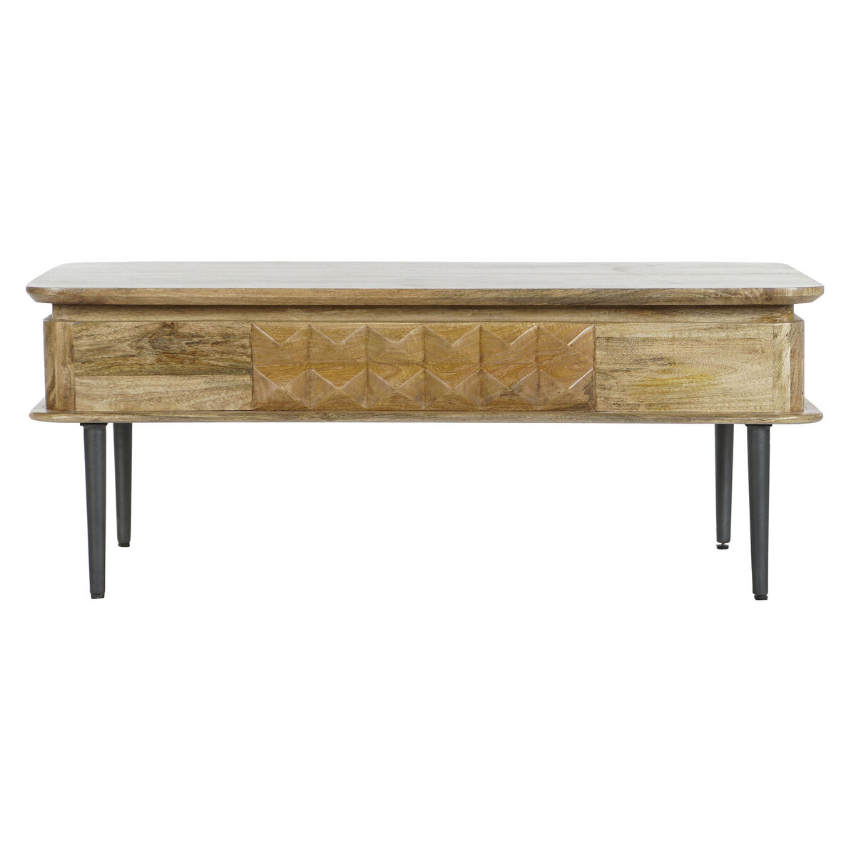 Mesa de Centro DKD Home Decor 116 x 60 x 46 cm Metal Aluminio Madera de mango 5 S3044250_4