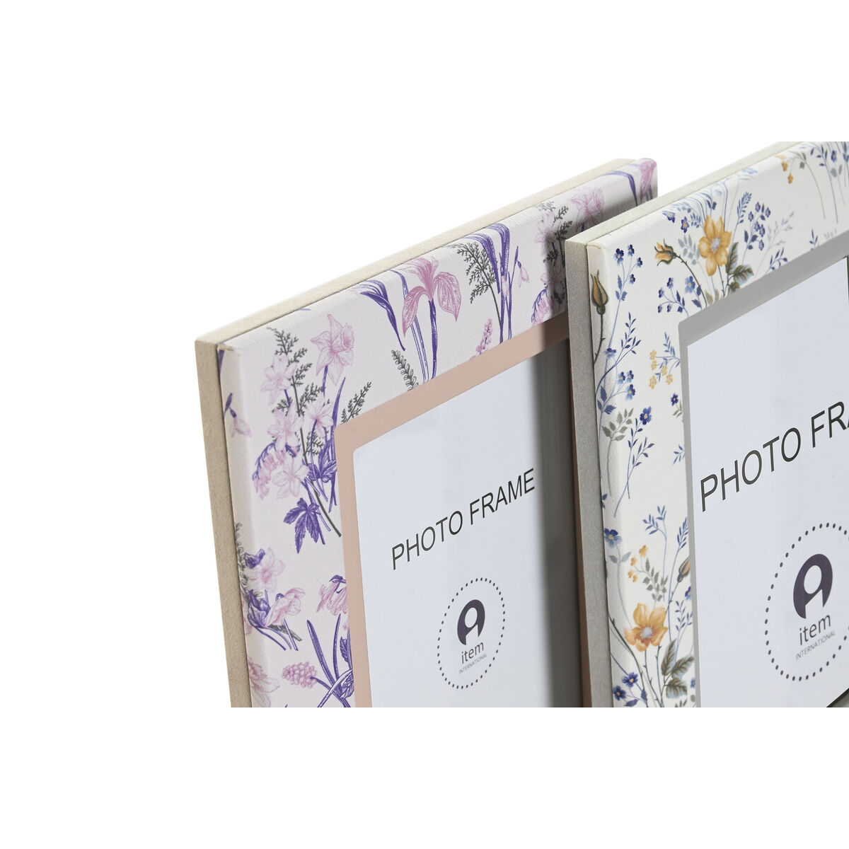 Marco de Fotos DKD Home Decor Blanco Gris Lila Rosa claro Aluminio (2 Unidades) 5 S3043935_4